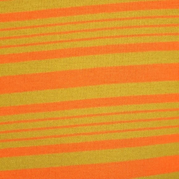 LuLaRoe Lynnae Shirt Top Tunic Mustard Gold Orange Striped L Large - Picture 5 of 8